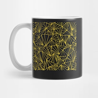 Abstract Fan Yellow Mug